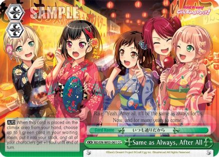 Same as Always, After All (BD/EN-W03-061 CC) - BanG Dream! Girls Band Party! MULTI LIVE