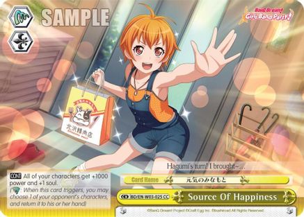 Source of Happiness (BD/EN-W03-025CC) - BanG Dream! Girls Band Party! MULTI LIVE