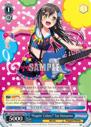 "Poppin'Colors!" Tae Hanazono (HR) (BD/EN-W03-094H HR) - BanG Dream! Girls Band Party! MULTI LIVE
