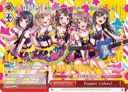 Poppin'Colors! (BDR) (BD/EN-W03-089BDR BDR) - BanG Dream! Girls Band Party! MULTI LIVE