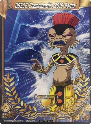 DBSCG Championship 2019 Warrior (Merit Card) - Universe 5 "Arak" (5) - Tournament Promotion Cards
