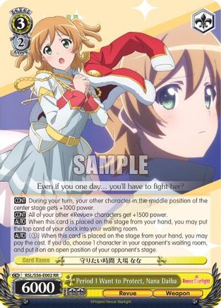 Period I Want to Protect, Nana Daiba (RSL/S56-E002 RR) - Revue Starlight