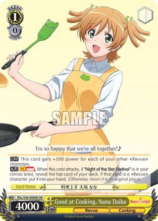 Good at Cooking, Nana Daiba (SR) (RSL/S56-E008S SR) - Revue Starlight