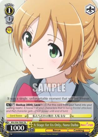 A Stage for Us Only, Nana Daiba (RSL/S56-TE05 TD) - Revue Starlight