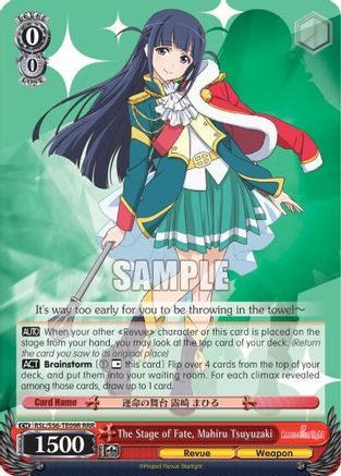 The Stage of Fate, Mahiru Tsuyuzaki (RRR) (RSL/S56-TE09R RRR) - Revue Starlight