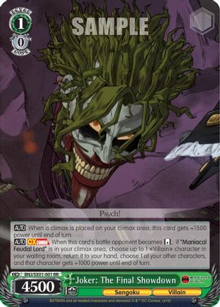 Joker: The Final Showdown (BNJ/SX01-001 RR) - Batman Ninja