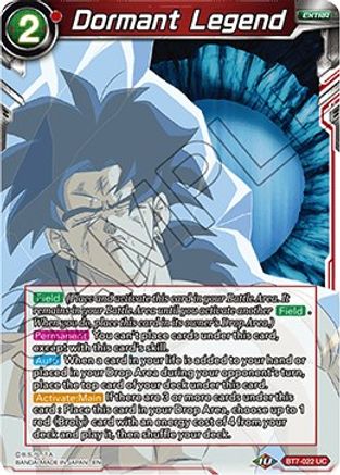 Dormant Legend (BT7-022) - Assault of the Saiyans Foil