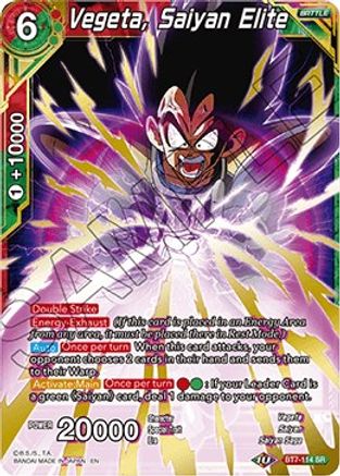 Vegeta, Saiyan Elite (BT7-114) - Assault of the Saiyans
