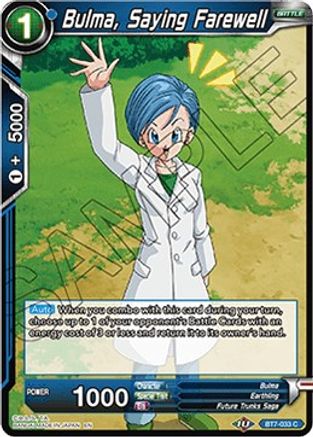 Bulma, Saying Farewell (BT7-033) - Assault of the Saiyans Foil