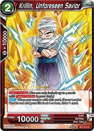 Krillin, Unforeseen Savior (BT7-013_PR) - Assault of the Saiyans PreRelease Cards