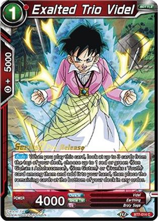 Exalted Trio Videl (BT7-014_PR) - Assault of the Saiyans PreRelease Cards
