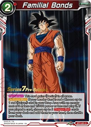 Familial Bonds (BT7-021_PR) - Assault of the Saiyans PreRelease Cards