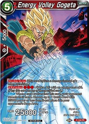 Energy Volley Gogeta (Series 7 Super Dash Pack) (P-134) - Promotion Cards