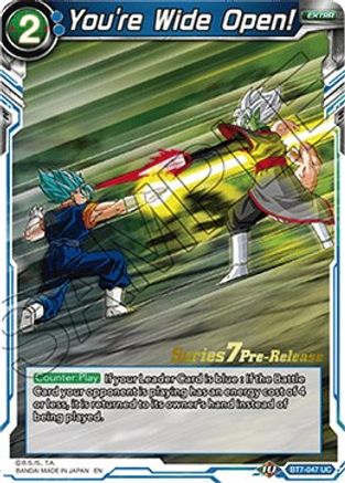 You're Wide Open! (BT7-047_PR) - Assault of the Saiyans PreRelease Cards