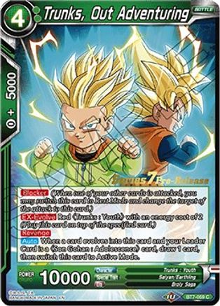 Trunks, Out Adventuring (BT7-059_PR) - Assault of the Saiyans PreRelease Cards