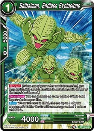 Saibaimen, Endless Explosions (BT7-068_PR) - Assault of the Saiyans PreRelease Cards