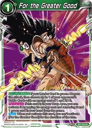 For the Greater Good (BT7-073_PR) - Assault of the Saiyans PreRelease Cards