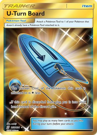 U-Turn Board (Secret) 255 - Holofoil SM Unified Minds - Secret Rare