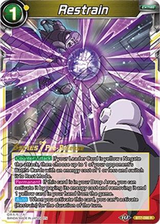 Restrain (BT7-098_PR) - Assault of the Saiyans PreRelease Cards
