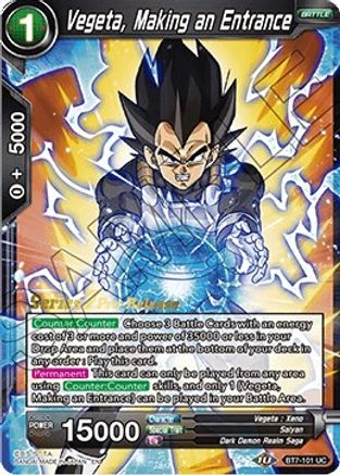 Vegeta, Making an Entrance (BT7-101_PR) - Assault of the Saiyans PreRelease Cards