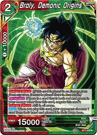 Broly, Demonic Origins (BT7-117_PR) - Assault of the Saiyans PreRelease Cards