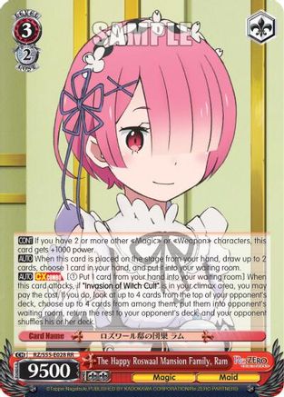 The Happy Roswaal Mansion Family, Ram (RZ/S55-E028 RR) - Re:ZERO Vol.2