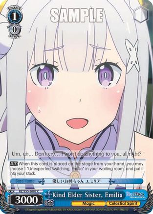 Kind Elder Sister, Emilia (RZ/S55-E087 C) - Re:ZERO Vol.2
