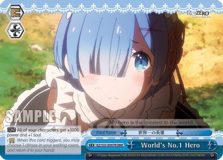 World's No.1 Hero (RRR) (RZ/S55-E097R RRR) - Re:ZERO Vol.2