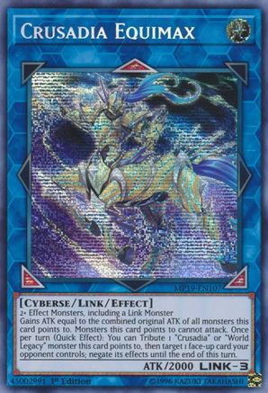 Crusadia Equimax (MP19-EN107) - 2019 Gold Sarcophagus Tin Mega Pack 1st Edition