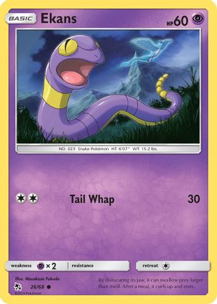 Ekans (26) 026/68 Hidden Fates - Common