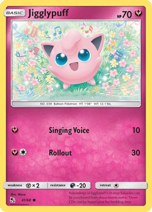 Jigglypuff 041/68 Hidden Fates - Common