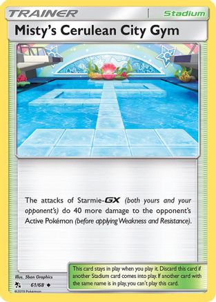Misty's Cerulean City Gym 061/68 - Reverse Holofoil Hidden Fates - Uncommon