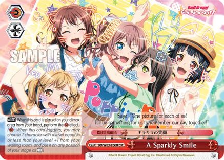 A Sparkly Smile (BD/W63-E068 CR) - BanG Dream! Girls Band Party! Vol.2