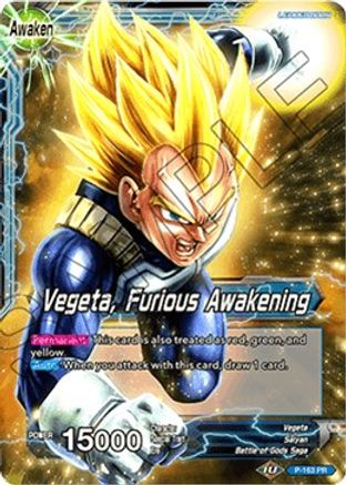 Vegeta // Vegeta, Furious Awakening (Draft Box 04 Tournament) (P-163) - Promotion Cards