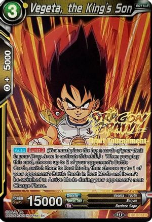 Vegeta, the King's Son (Dragon Brawl Draft Tournament Gold Stamped) (DB1-067) - Promotion Cards