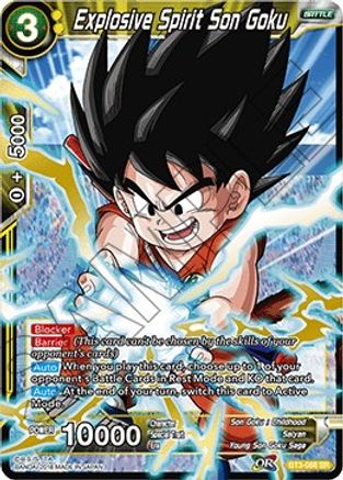 Explosive Spirit Son Goku (Shatterfoil) (BT3-088) - Draft Box 04 Dragon Brawl Foil