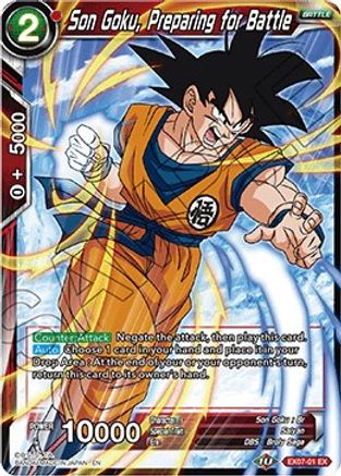 Son Goku, Preparing for Battle (EX07-01) - Expansion Deck Box Set 07 Magnificent Collection Fusion Hero