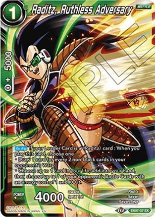 Raditz, Ruthless Adversary (EX07-07) - Expansion Deck Box Set 07 Magnificent Collection Fusion Hero Foil