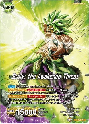 Broly // Broly, the Awakened Threat (P-092) - Expansion Deck Box Set 08 Magnificent Collection Forsaken Warrior