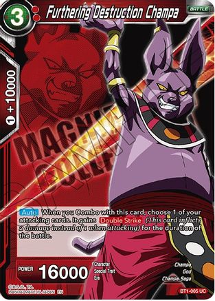 Furthering Destruction Champa (BT1-005) - Expansion Deck Box Set 08 Magnificent Collection Forsaken Warrior