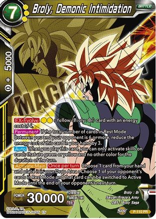 Broly, Demonic Intimidation (P-110) - Expansion Deck Box Set 08 Magnificent Collection Forsaken Warrior
