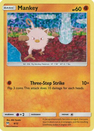 Mankey 008/12 - Holofoil McDonalds Promos 2019 - Promo