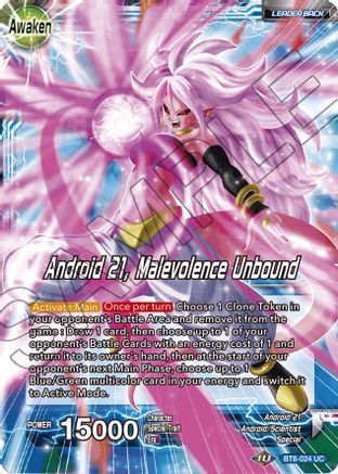 Android 21 // Android 21, Malevolence Unbound (BT8-024) - Malicious Machinations Foil