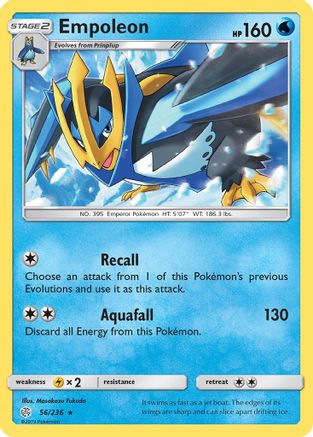 Empoleon 056/236 - Reverse Holofoil SM Cosmic Eclipse - Rare