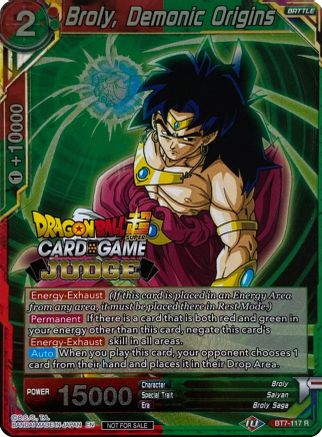 Broly, Demonic Origins (BT7-117) - Judge Promotion Cards