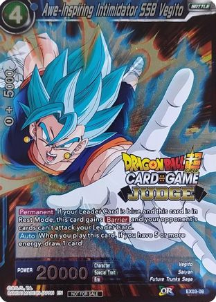 Awe-Inspiring Intimidator SSB Vegito (EX03-08) - Judge Promotion Cards