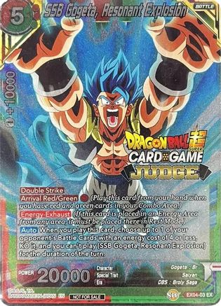 SSB Gogeta, Resonant Explosion (EX04-03) - Judge Promotion Cards