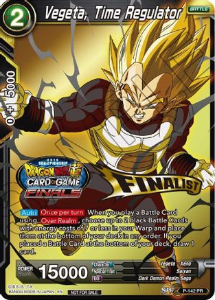 Vegeta, Time Regulator (Championship Final 2019) (Finalist) (P-142) - Tournament Promotion Cards