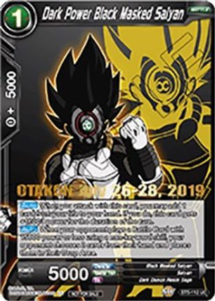 Dark Power Black Masked Saiyan (OTAKON 2019) (BT5-112_PR) - Promotion Cards Foil