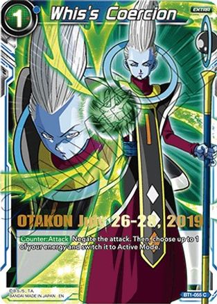 Whis's Coercion (OTAKON 2019) (BT1-055) - Promotion Cards Foil